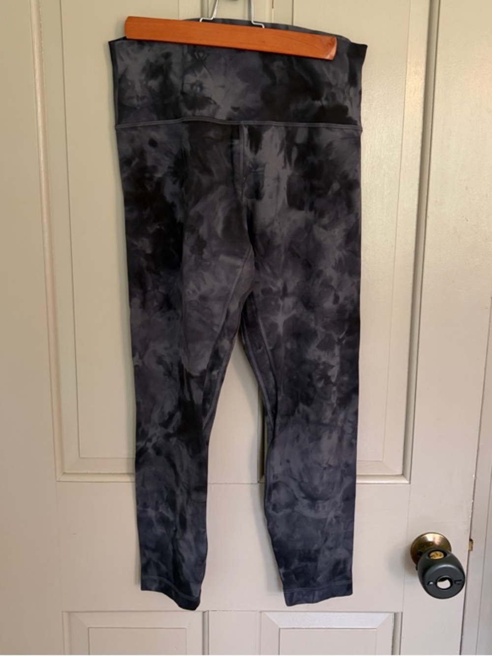 lululemon athletica Black Gray Tie-Dye High-Rise Leggings